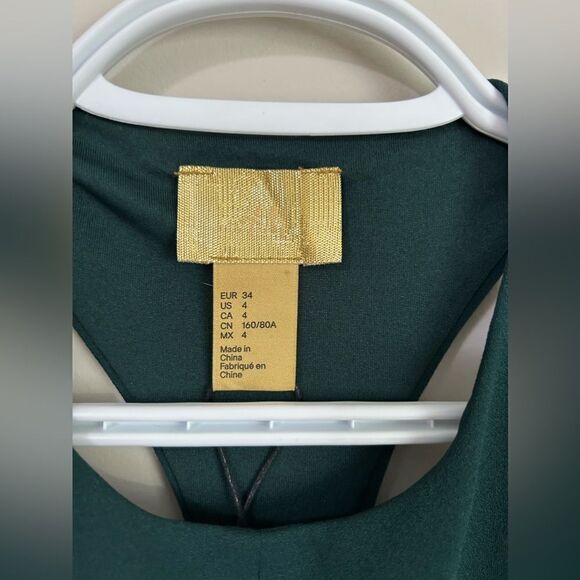 NWT H&M Emerald Green Pencil Midi Dress - Picture 3 of 10